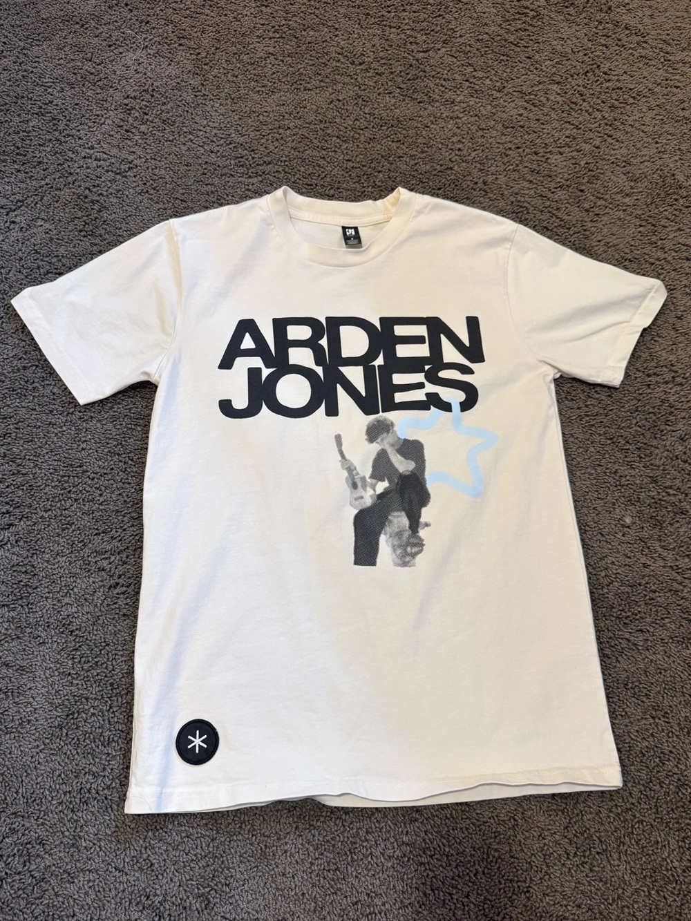 Arden Jones Band Tee White Graphic Short-Sleeve Tee